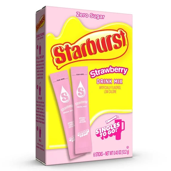 Starburst Drink Mix (6 servings) Strawberry