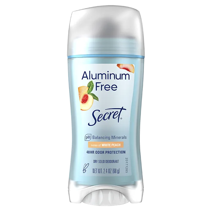Secret Aluminum Free Deodorant For Women White Peach, 2.4 oz