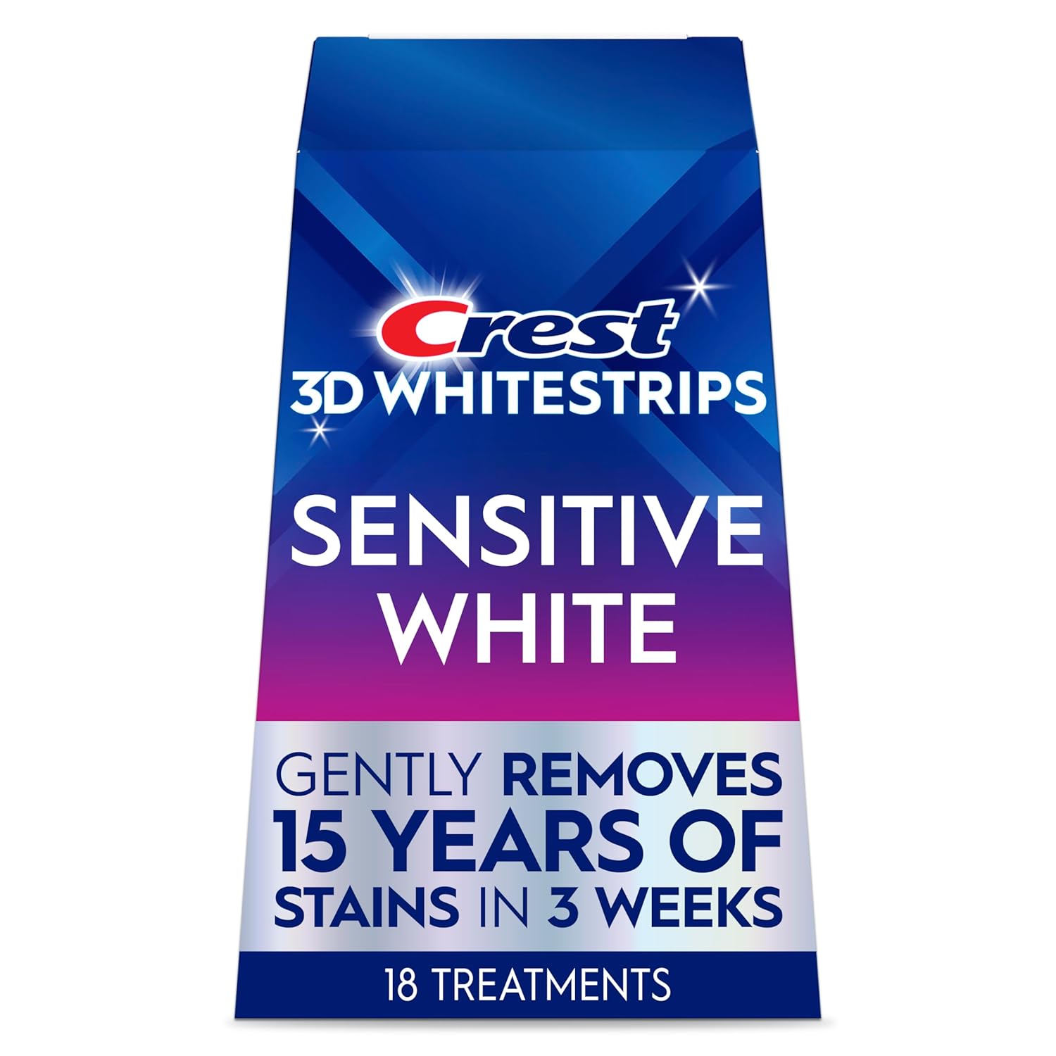 Crest 3D Whitestrips Sensitive White 18 Treatments