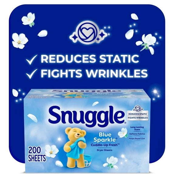 Snuggle Blue Sparkle Dryer Sheets (200 sheets)