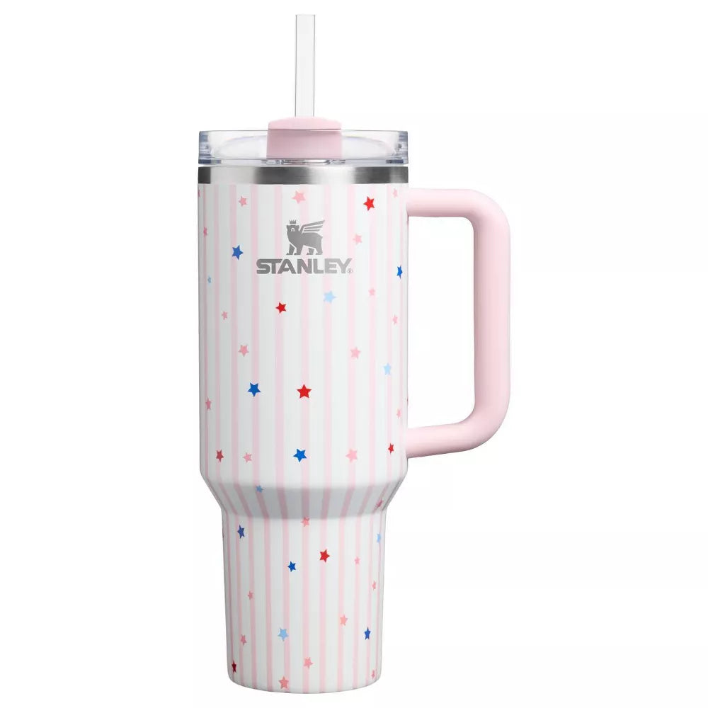 Stanley Cup 40 oz Pink Starry Stripes