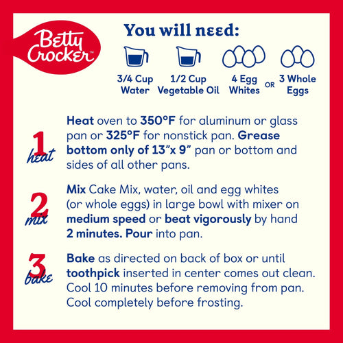 Betty Crocker White Cake Mix 14.25oz