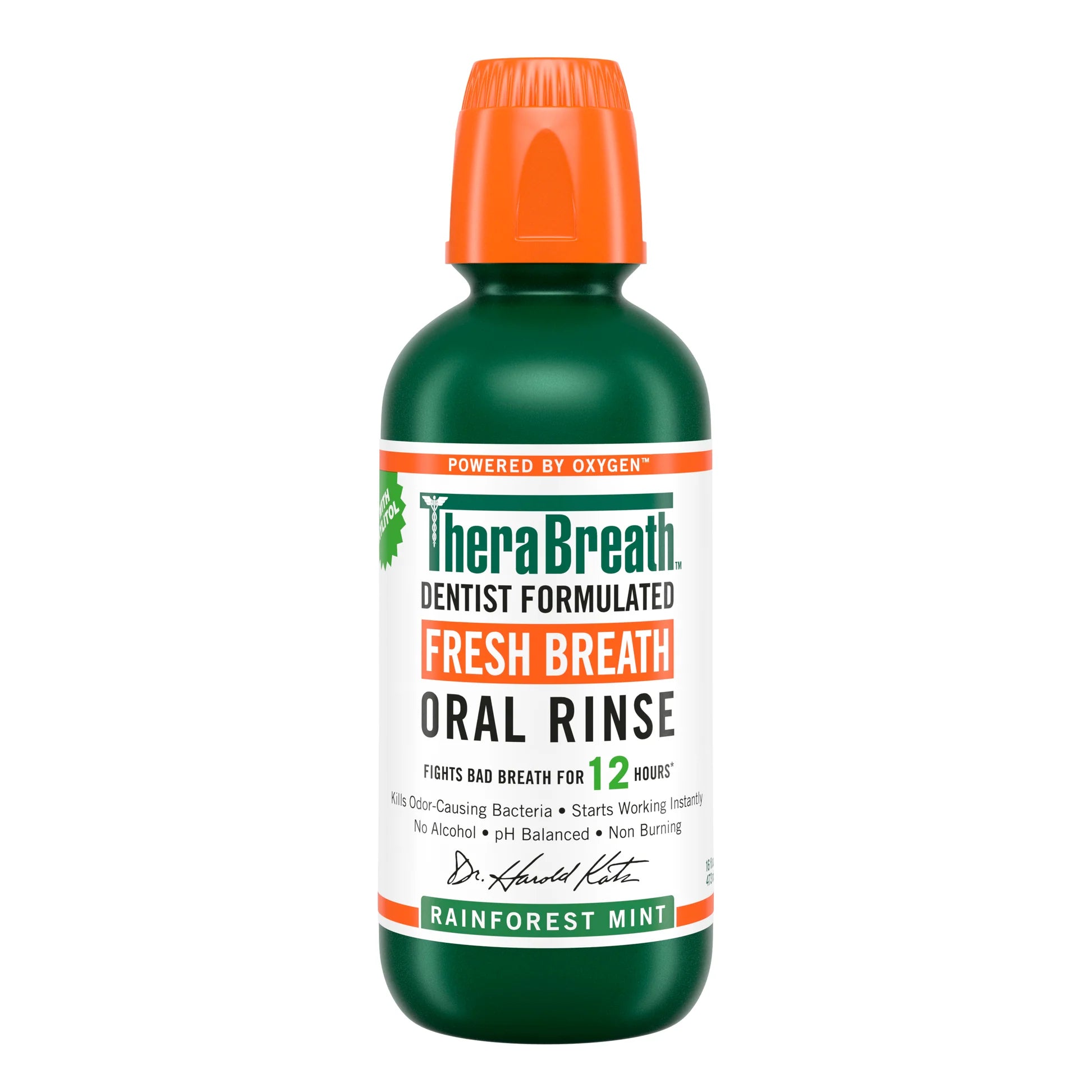 Therabreath Fresh Breath Rainforest Mint Mouth Rinse