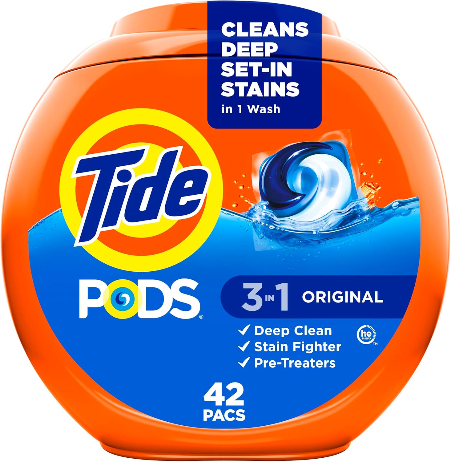 Tide Pods Original Scent, 42 pacs