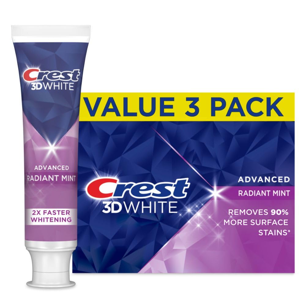 Crest 3D White Daily Whitening Toothpaste 3-pack 3.3 oz