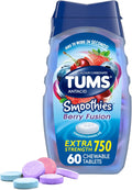 Tums Extra Strength Antacid Smoothies Berry Fusion