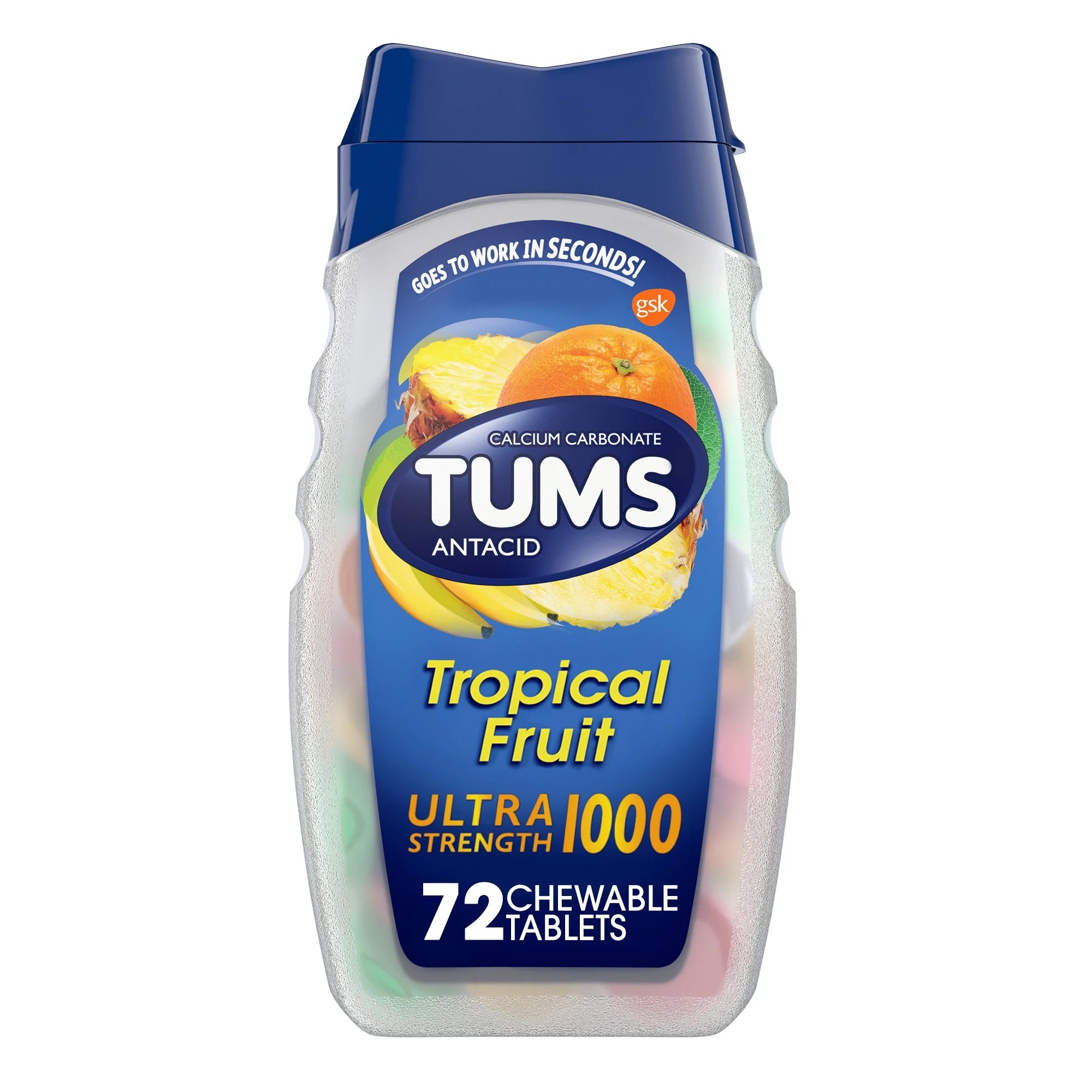 Tums Extra Strength Antacid Tropical Fruit