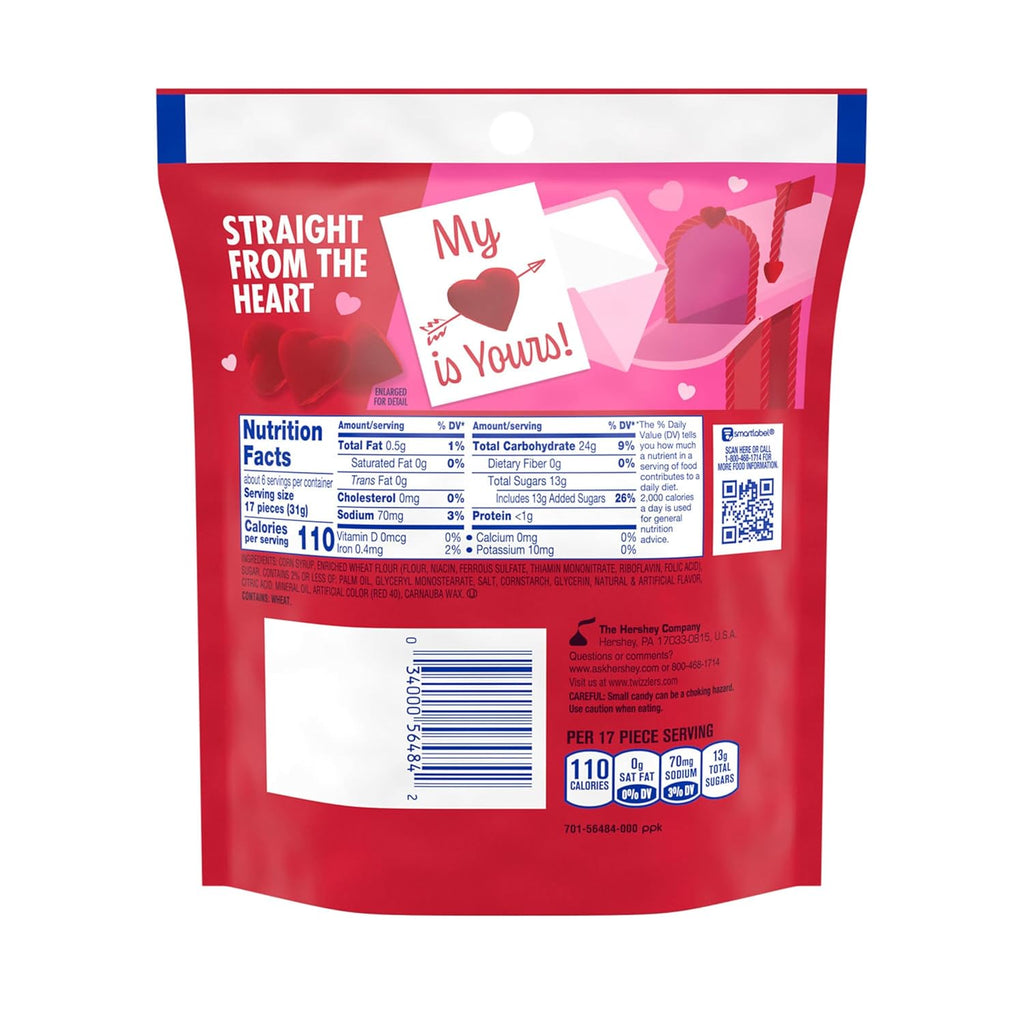 Twizzler's Cherry Hearts