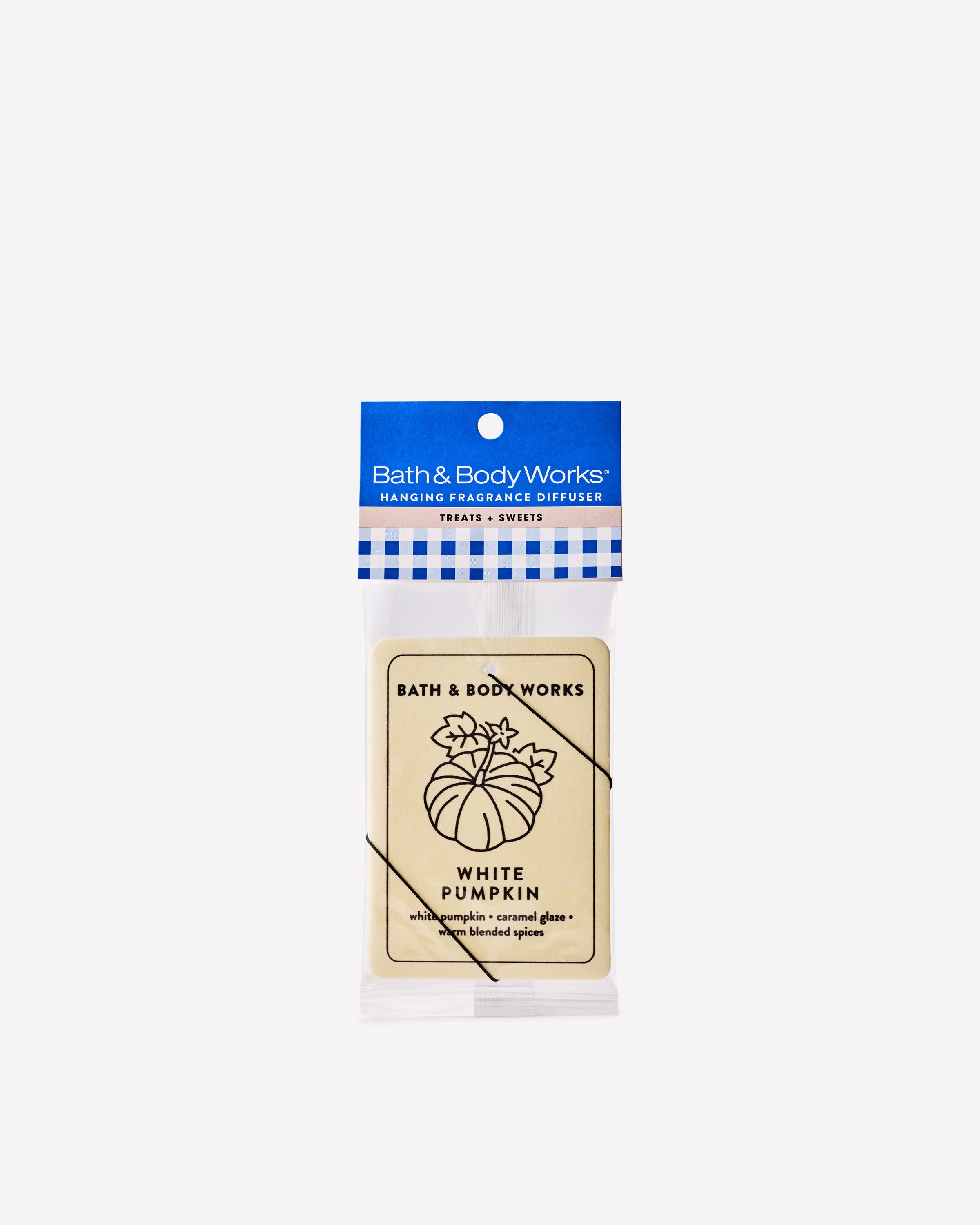 White Pumpkin Car Air Freshener
